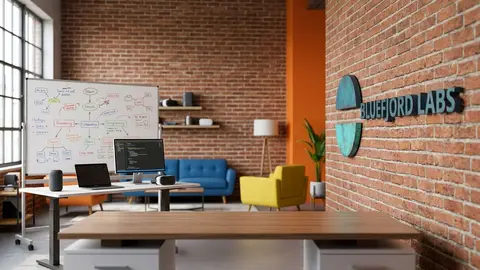 Startup open space – Bluefjord Labs (fictional)